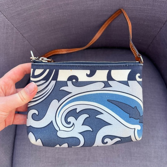 Rare Etro Shoulder Bag Leather Canvas Multicolor - Picture 6 of 10